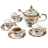 ACMLIFE Pink and Gold Tea for 4