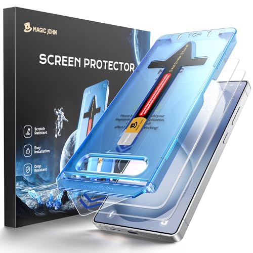 MAGIC JOHN for Samsung Galaxy S26 Ultra Screen Protector 6.9 inch, Fast Easy Installation, Auto Dust-Elimination, 9H Tempered Glass HD, Fingerprint Unlock, Bubble Free, Anti-Scratch, 2 PACK