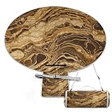 R&e wasserdichte Picknickdecke, goldener Marmor-Druck, Outdoor, faltbare Picknickmatte für Camping, Strand, Graspark