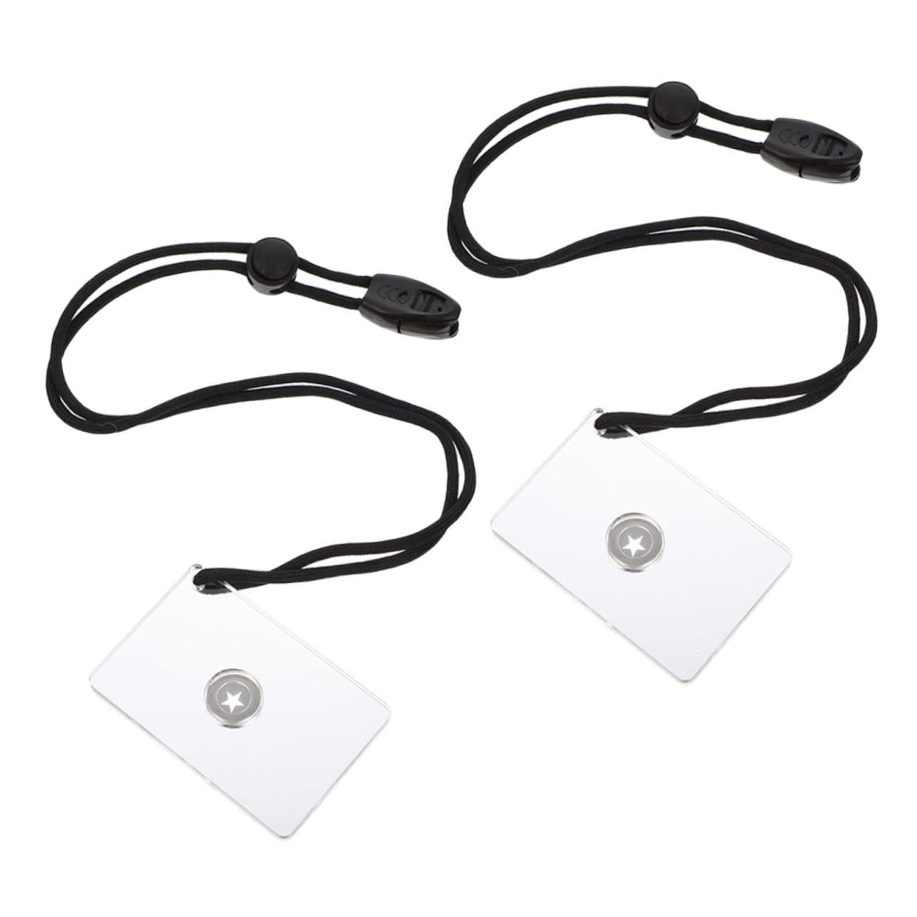 Sosoport 8 STK Signalspiegel signalgeber reflektorhalter notfallausrüstung Outdoor Gear Campingbedarf Mini-Spiegel Campingversorgung reflektierend Rucksack Pfeife Acryl