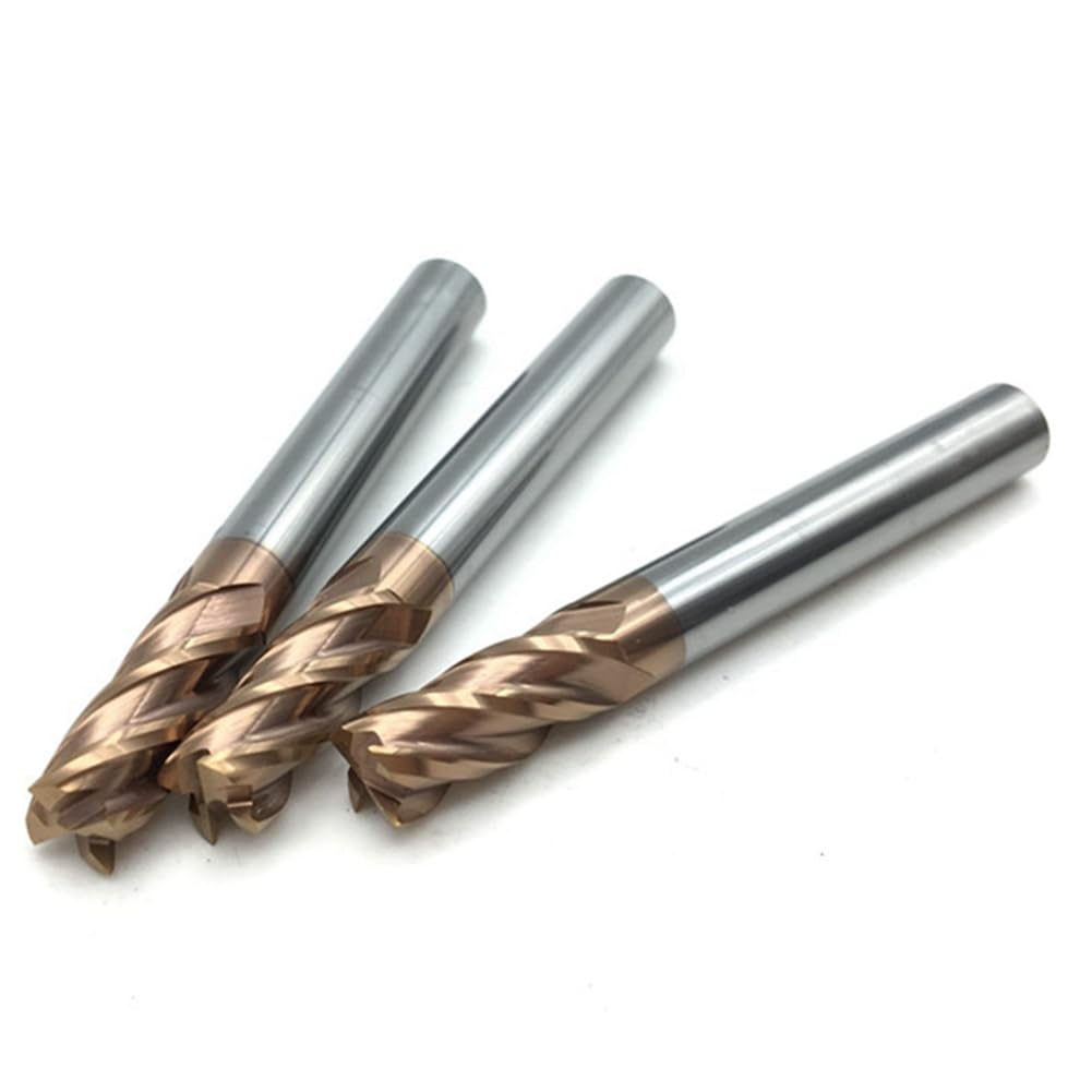 20 Piezas 6 mm 4 Flauta Fresas de Metal Duro Fresadora CNC Fresado Ranurado Perfilado Fresado Frontal Brocas Espirales