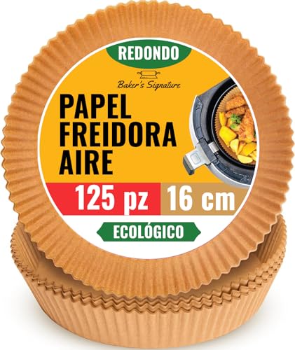 Papel Freidora Aire, 125 Piezas – Redondo, 16 CM, para 2-4L Cosor...