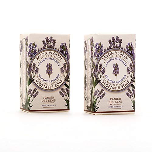Panier des Sens Lavender perfumed bar soap - 2 bars, 5.3oz/150g each