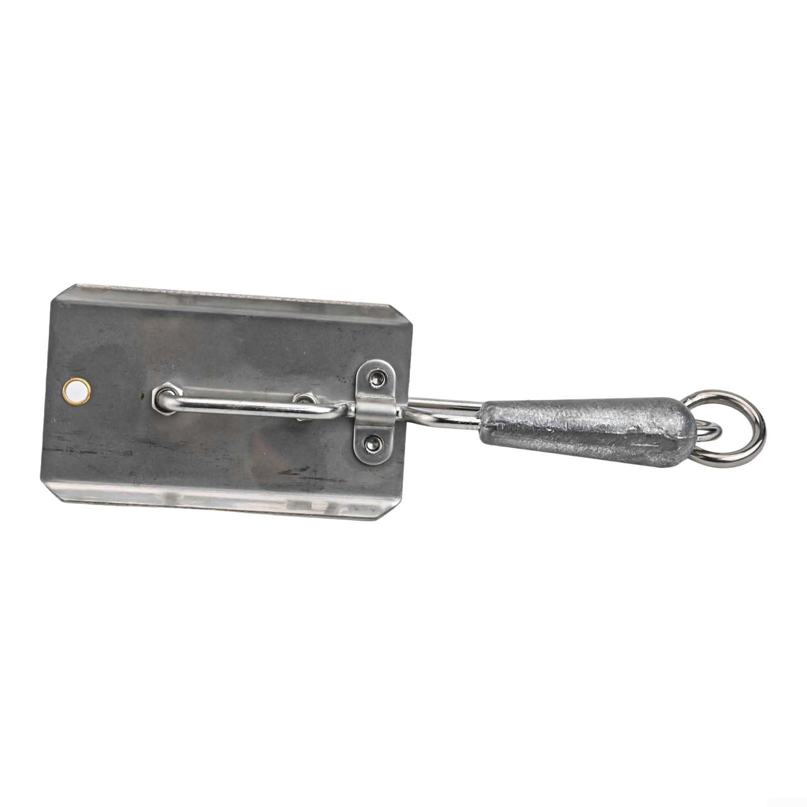 Tabla de buceo para pesca y curricán, placa de buceo artificial de acero inoxidable, control de profundidad ajustable, ligero, portátil, plateado (2# 13 cm/86,8 g)