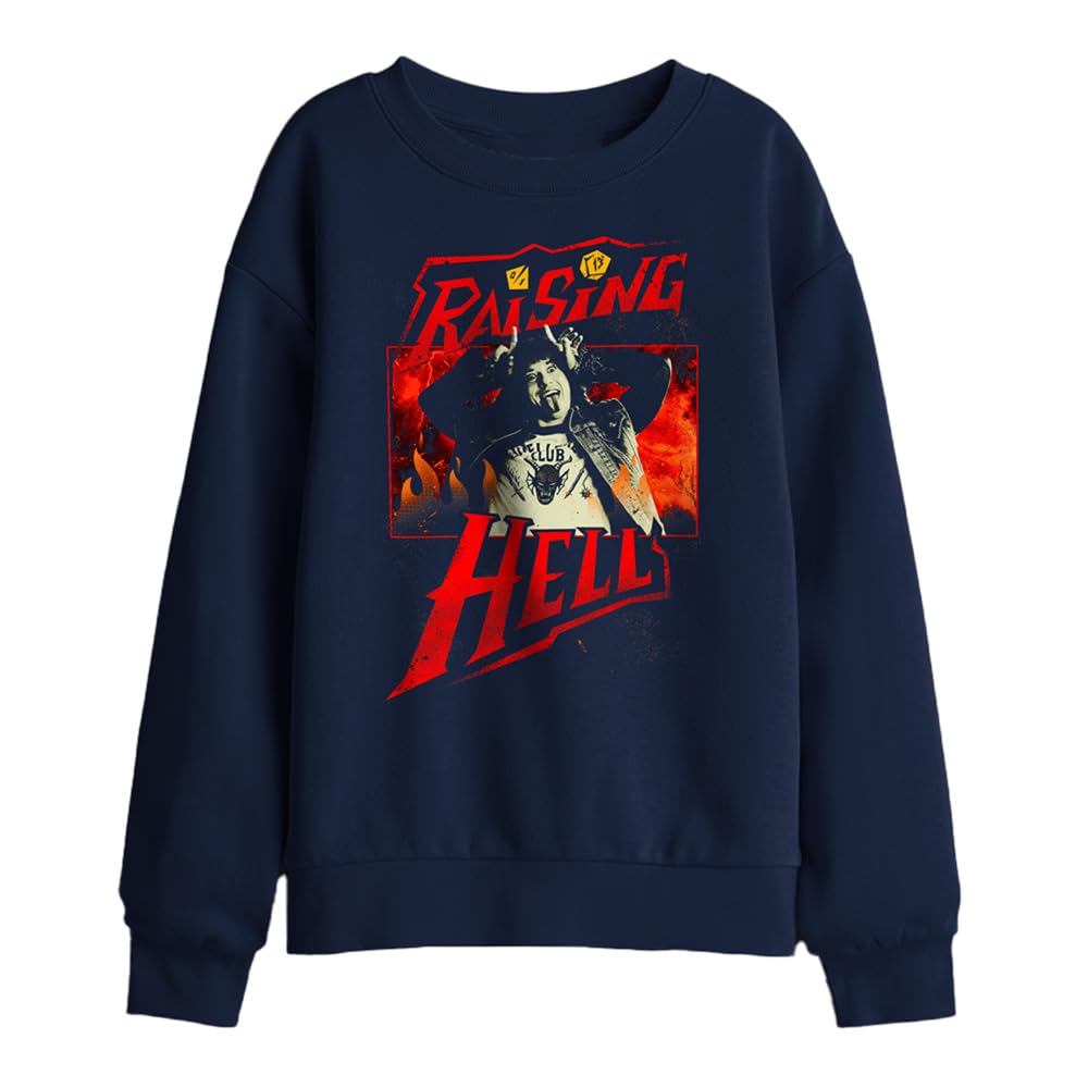 Pull Stranger Things Eddie Munson noir pour collège et loisirs