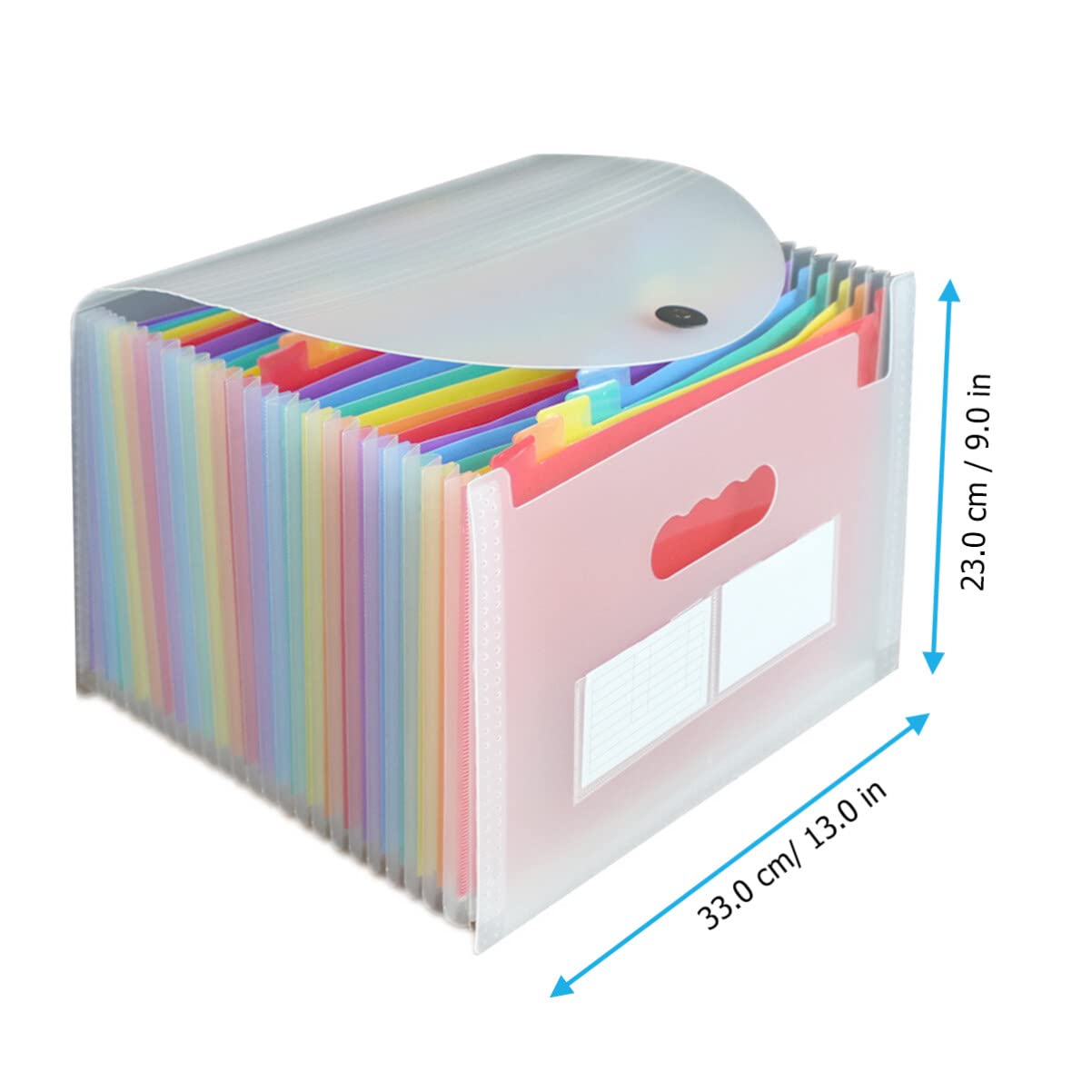 Baluue Carpeta Organizador Expandible De Diseño Transparente y Multi Escuela y