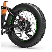 Autocollants Jantes Pour Fat Bike 20" - Drapeau Français, Rouge Fluo, Vinyle Résistant