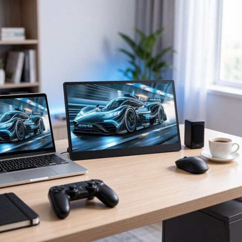 Image of JUSTTHINK Monitor (Black, 15.6 inch-LR)