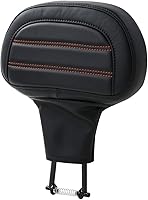 Vista 11 de TCT-MOTORPARTS Respaldo de pasajero envolvente recortado para Harley Touring Road King Road Street Electra Glide 2014-2023 Negro&Rojo