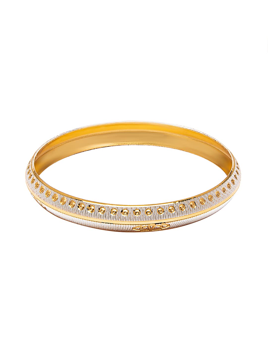 Shining Jewel - By Shivansh Mens Two Tone Traditional Designer Kada - (Gold & Silver Colour) Pack of 4 SJ_3403_S (B09P3YZC9F) Amazon Price History, Amazon Price Tracker