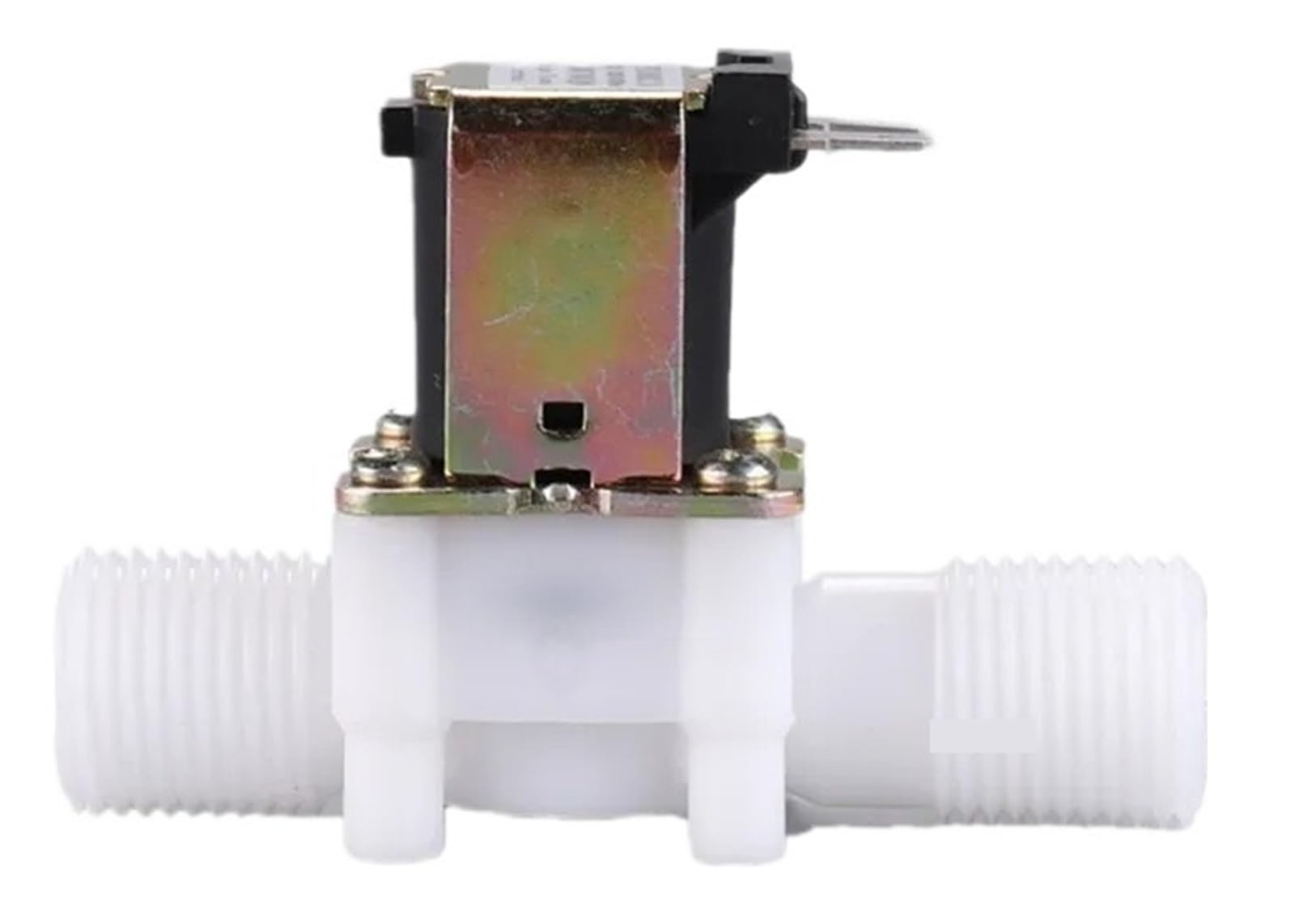 AC 220V DC 12V 24V 1/2"3/4" elektryczny plastikowy normalnie zamknięty zawór elektromagnetyczny regulator ciśnienia powietrza woda magnetyczny przełącznik (1/2", 12 V_normalnie zamknięty)