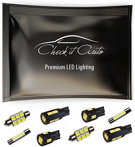 Kit de luces LED para Nissan Frontier 2005-2021 Paquete de marcha atrás interior 9 piezas