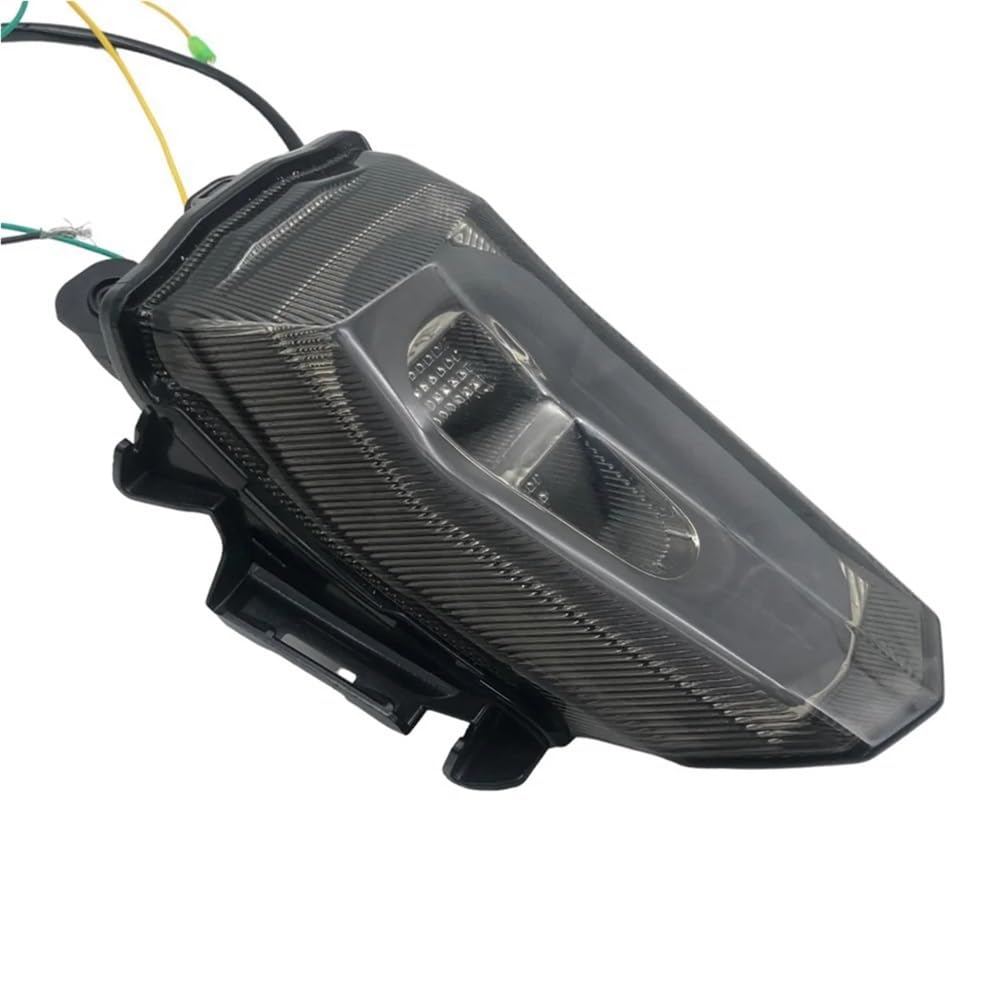 luz freno motocicleta Luz de freno trasera LED dinámica para motocicleta, luz intermitente (negra) para R15 V3 2017-2022 V4 R15M 2023