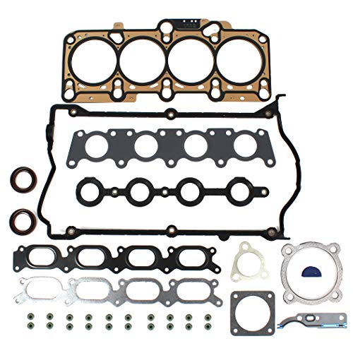 NEW EH1652X1 MLS Cylinder Head Gasket Set Compatible with Audi Volkswagen 1.8T Turbocharged 20 Engine A4, A4 Cabriolet, Quattro Avant, TT Quattro, New Beetle, Golf Gti, Jetta, Passat 97-06