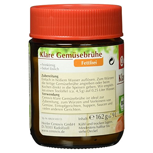 Cenovis Bio Gemüsebrühe fettfrei, 162g