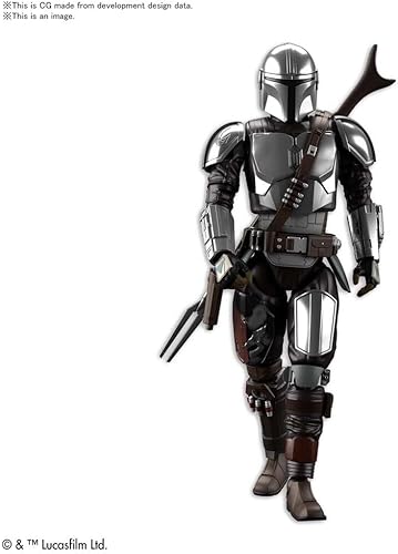 Miniatura 3 de Bandai Hobby - 112 Mandalorian Beskar armadura (revestimiento de plata Ver.), The Mandalorian, Bandai Spirits Hobby Star Wars Model Kit (2557093)