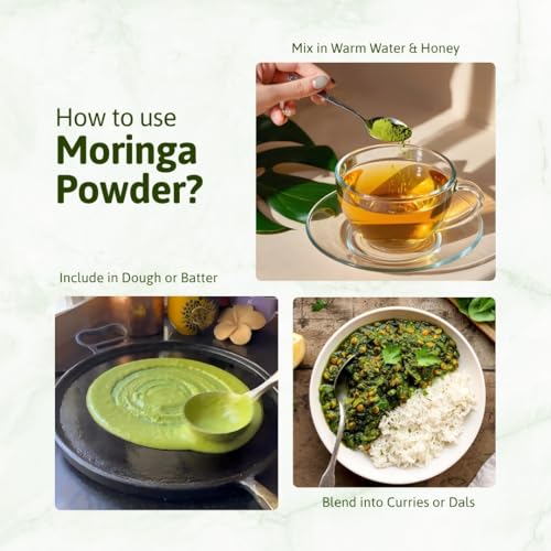 Image of Honey and Spice Moringa Powder (150g) | Paper packaging | Moringa leaves Powder for Immunity, Digestion & Energy