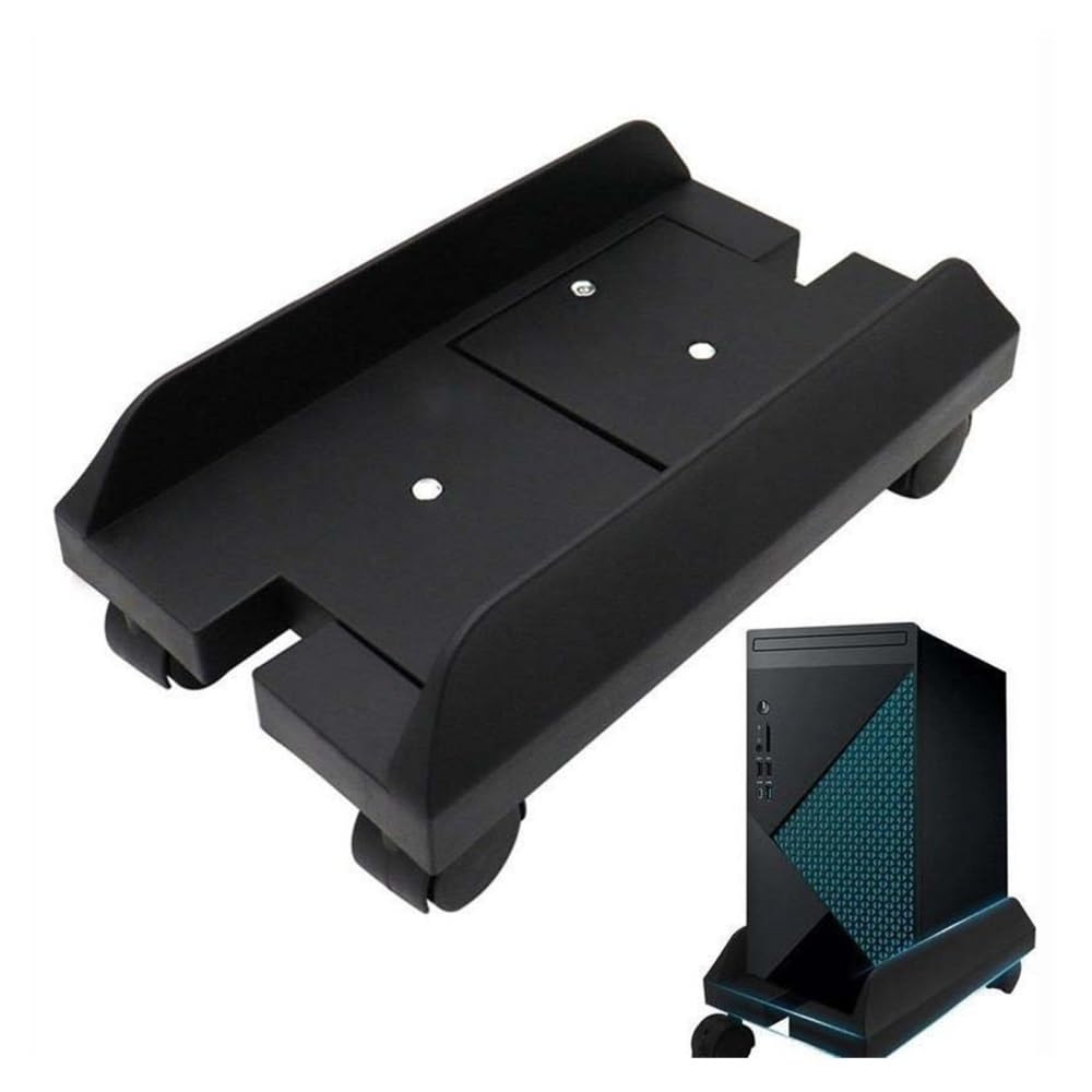 Akcesoria komputerowe CPU Holder Stand, Mobile Desktop PC Tower Stand with Rolling Wheels, Floor PC Mainframe Bracket, Adjustable Width Universal PC Holder Cart Stojak na wieżę komputerową
