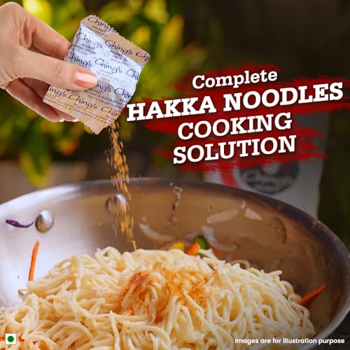 Image of Ching's Hakka Noodles with Masala, 140 g, Not Fried, Air Dried (Pack of 2)