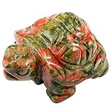 Handgemacht Sammlung: Jede Heilstein Schildkröten Figur wird vom Handwerker langsam geschnitzt, poliert. Ist eine gute Sammlung von Kunsthandwerk. Schildkröten Ornament ist jede Reiki Heilung Schildkröten Skulptur ein Unikat und die Größe, Ader und Farbe des Produkts, das Sie erhalten, unterscheidet sich geringfügig von den Fotos.
