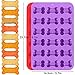 5 Pcs of Silicone Chocolate Candy Molds, AIFUDA Puppy Paw & Bone Non-stick Baking Molds Ice Cube Trays for Making Gumdrop Jelly Cake Muffin Cupcake - Pink, Purple, Red