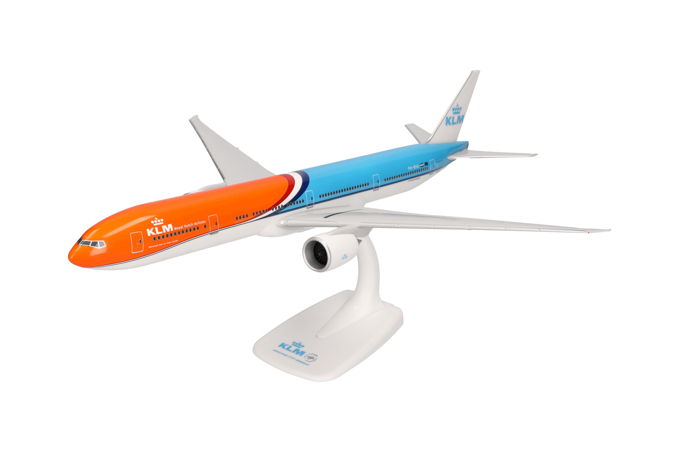 Herpa Snap-fit Airplane Model Boeing 777-300ER KLM Orange Pride on