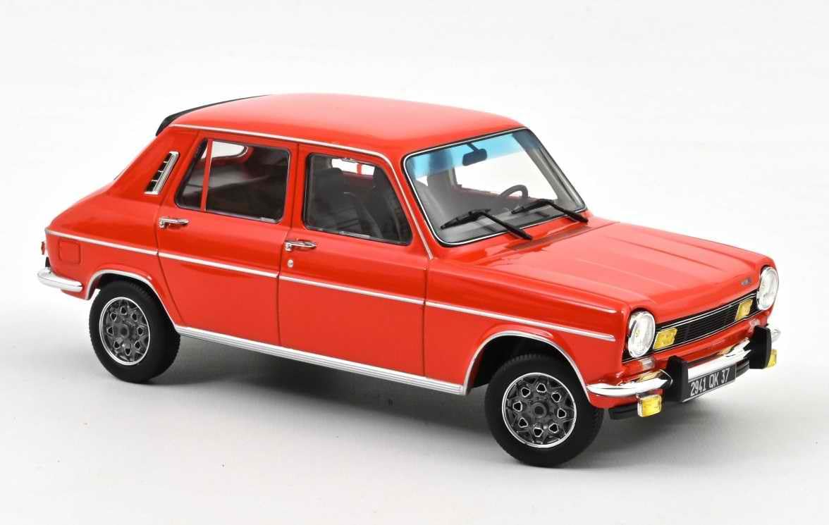 NOREV Simca 1100 TI 1974 Rouge Sumatra Voiture de Collection 1/18 Métal