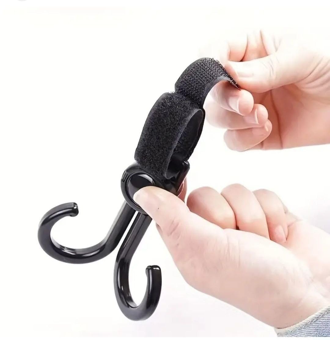 Hook for Stroller Shopping Cart Hooks Baby Stroller Accessories Rotate 360 Degree Hook Pram Organizer Bag Hanger Walker Rollator Crutches Wheelchair Shopping Cart Car (2 pcs)-image-15
