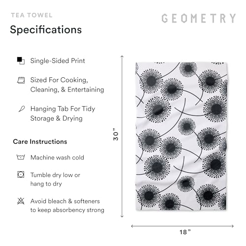 GEOMETRY Kitchen Tea Towels - Quick Dry Microfiber Dish Towels for Kitchen Linen Breeze, 18" x 30" 2 Pack - image 6