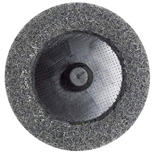 Benchmark Abrasives 2" Quick Change Silicon Carbide Non-Woven Surface Preparation Wheels For Sanding Polishing Paint Removal, Male R-Type Backing, Die Grinder Discs (10 Pack) - (Grey) #TOP1