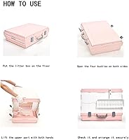 Vista 6 de ShengdiYage Caja de arena para gatos, cajas de arena plegables portátiles para gatos con cuchara de arena para gatos, bandeja de arena tipo cajón