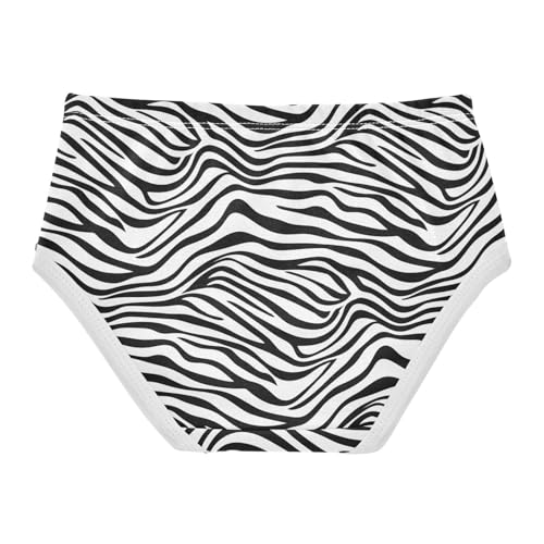 Joisal Minimalist Stripe Black White Toddler Girls Underwear 2t Cotton Panties Little Girl Animals Undies Kids Briefs2