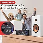 Pyle Stereo Power Amplifier 200 W Peak w/ Bluetooth Wireless, LED Display, Dual Channel Audio Stereo Receiver w/ RCA, USB, SD, MIC in, FM Radio, Perfect For Home Computer via RCA - PDA29BU.5 - Image 5