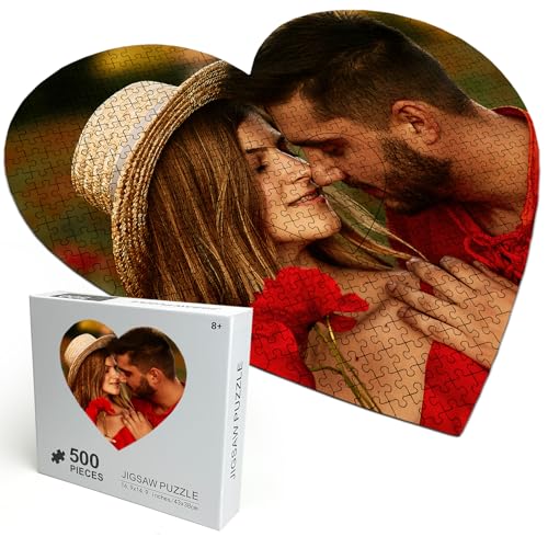Custom Heart Puzzle 500 Pieces (15x17)
