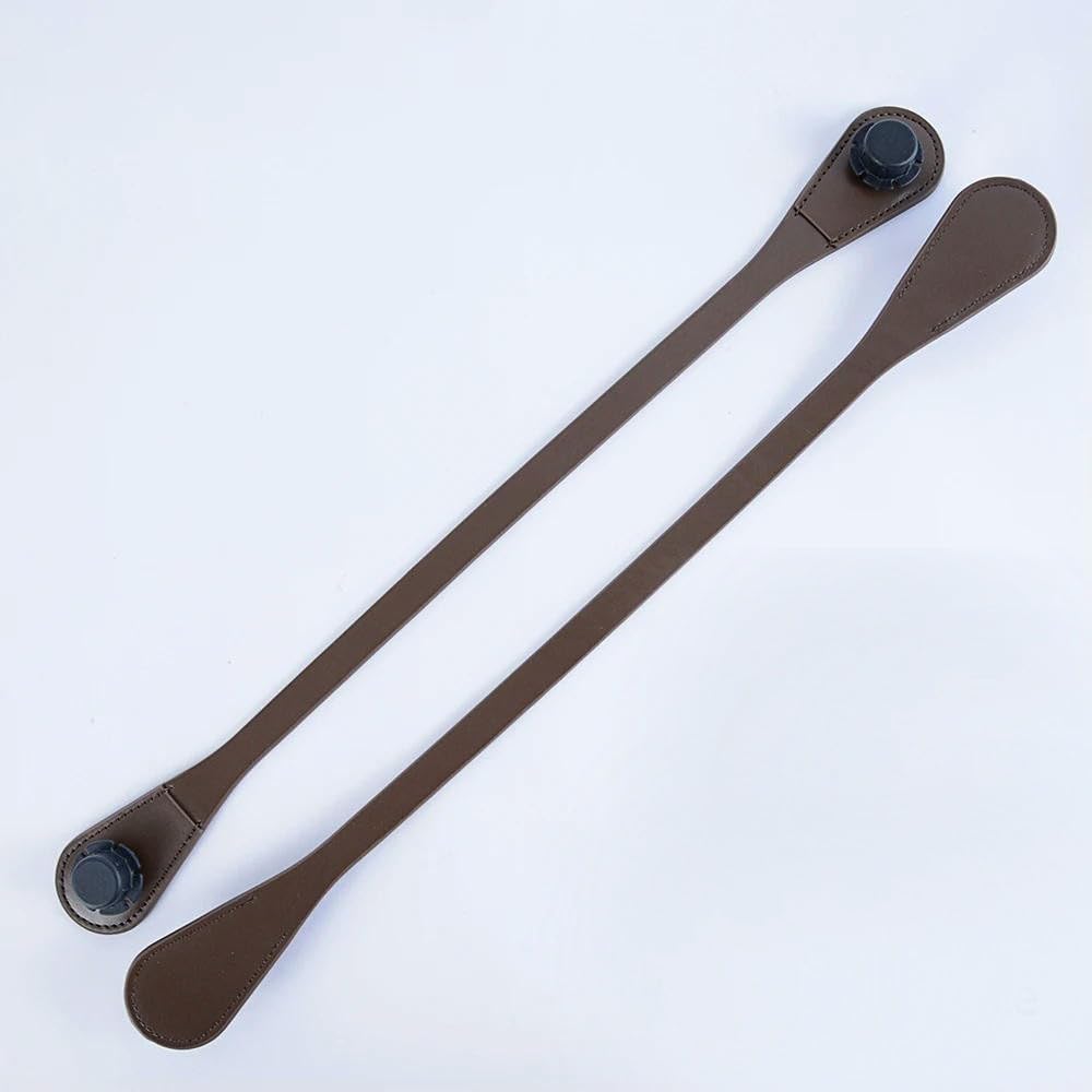 LIUXIN 1 pair long short Obag handles surface pu leather shoulder hand held straps bag for O bag