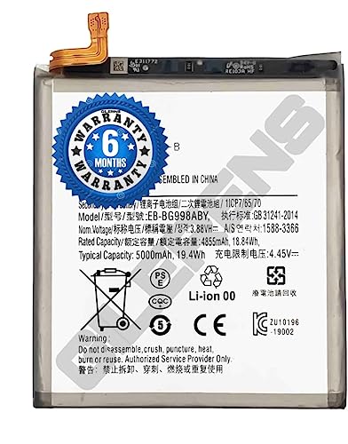 Image of Original EB-BG998ABY Battery for Samsung Galaxy S21 Ultra 5G SM-G998B / SM-G998U, SM-G998U1, SM-G998W, SM-G998N, SM-G9980 Battery with 6 Month Warranty *** (Z000221)