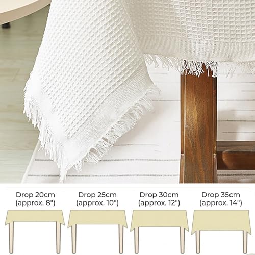 Nappe anti poussière lavable en coton pour protéger votre table - 5