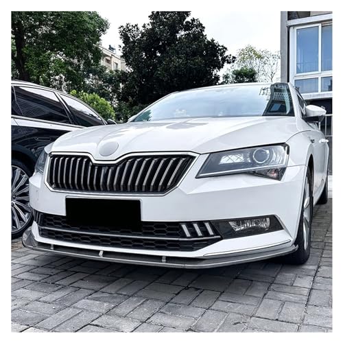 Kit diffuseur avant noir brillant Skoda Superb B8 2016-2018 finition haut de gamme