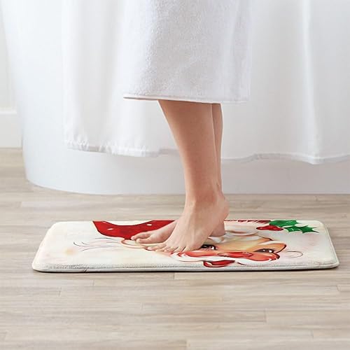 Miniatura 2 de LOKMU Tapetes de baño para baño, alfombras de decoración de baño, antideslizantes, diseño abstracto de mármol blanco y negro, cubierta lavable,