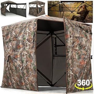 hunting blind on running gear