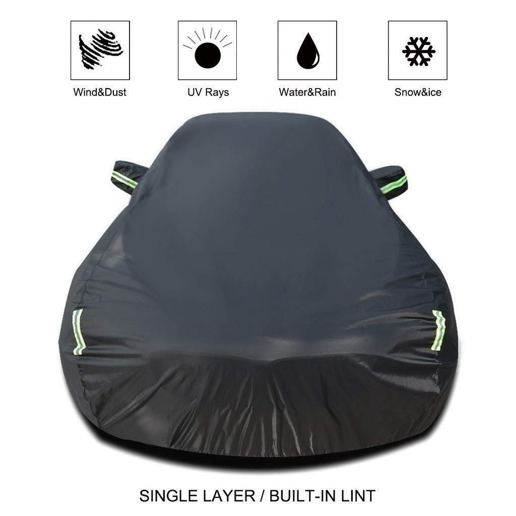 Car Cover Compatible With Vo-lksw-agen Jetta Car Cover Car Tarpaulin All Weather Rain Sunscreen Windproof Dustproof Outdoor Indoor Car Shield 6C8Y3 (Color : Single layer-Jetta Sportline)