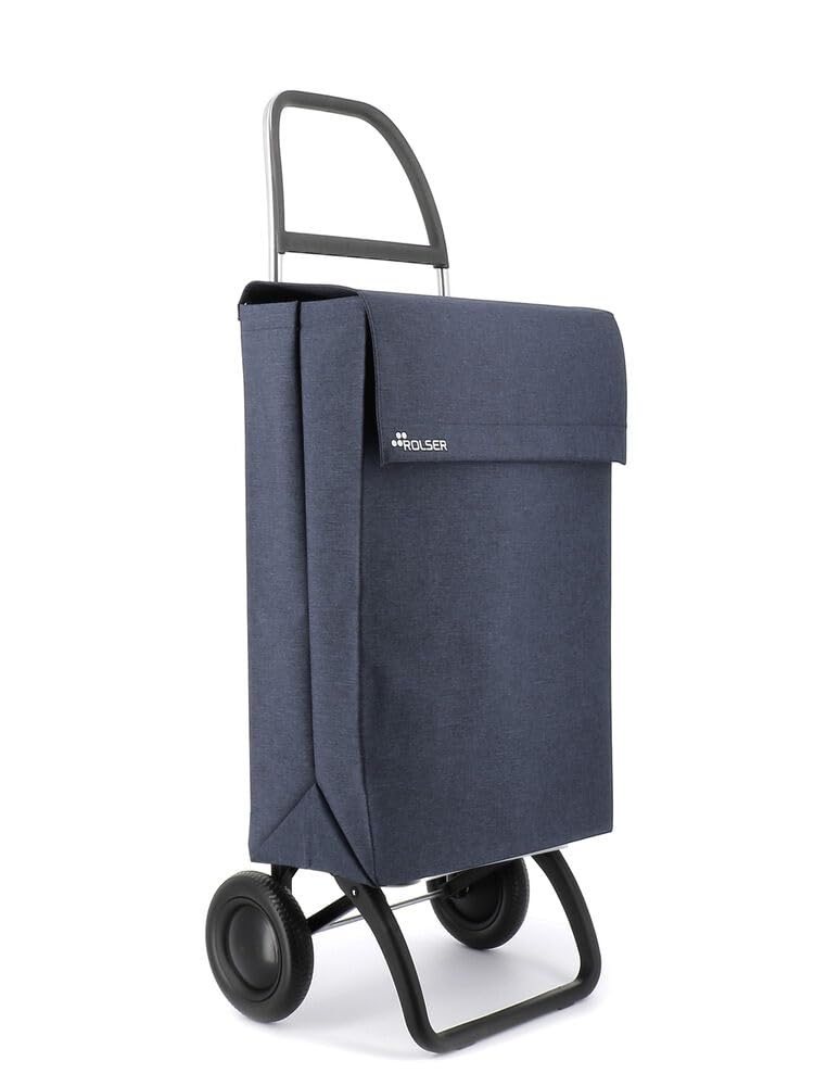Carrello Portaspesa Rolser Jean Tweed 2 ruote - Marino