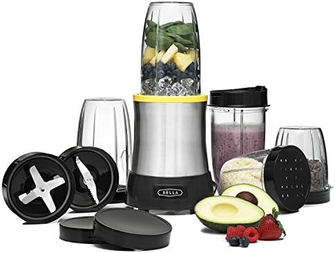 BELLA (13984) 15 Piece Rocket Extract PRO Power Blender Set, Stainless Steel