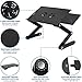 Mount-It! Adjustable Laptop Stand with Built-in Cooling Fans and Mouse Pad Tray, Easy to Use Ergonomic Laptop Stand for Bed, Couch, and Table, Portable and Lightweight