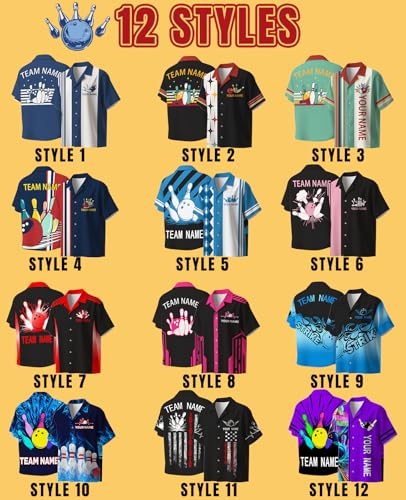 Custom Bowling Shirts for Men Women Unisex Retro Vintage Personalized Bowling Jerseys with Team Name Customized Funny Gifts2