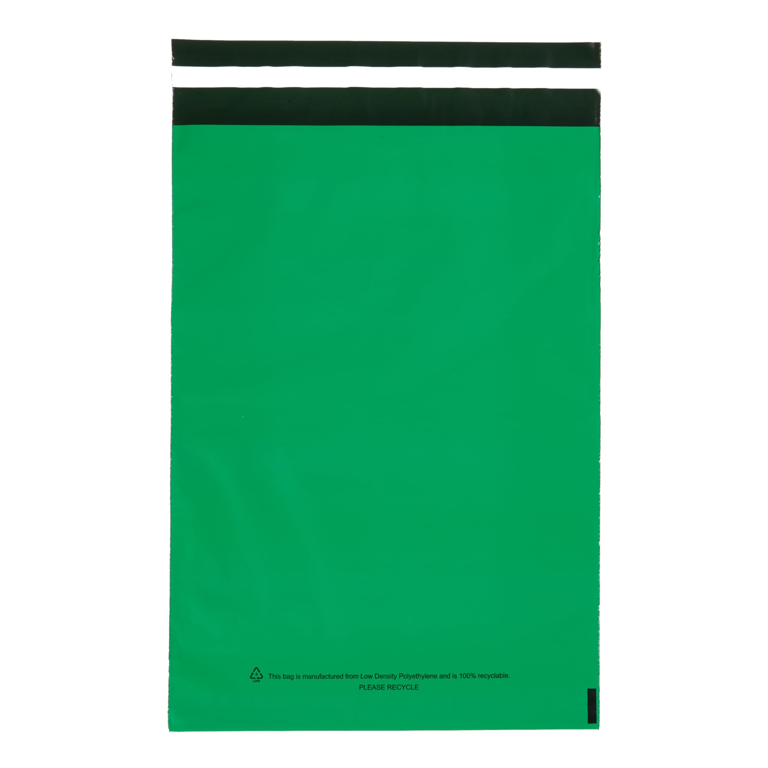Packaging Products Online Green Postage Mailing Bags - Strong Self Seal Recyclable Poly Mailers (25, 250mm x 350mm (10" x 14"))
