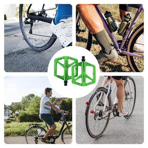 Pédales de vélo plates et légères avec roulements étanches pour VTT