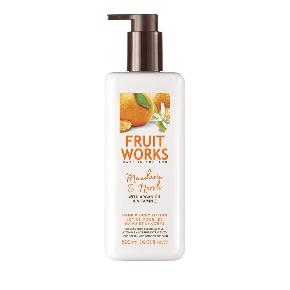 Fruit Works Mandarin & Neroli Hand & Body Lotion, Moisturising, Nourishing, Hydrating 500ml