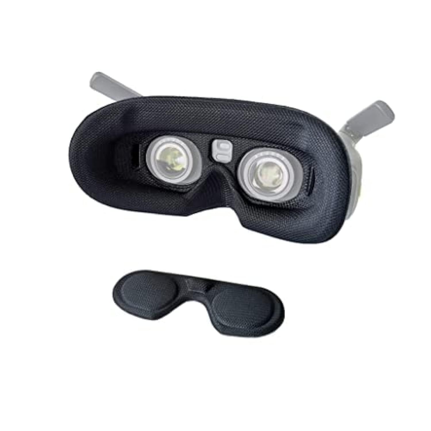 MINGCHUAN Lens Protection Cover Face Cover Compatible with DJI Goggles 2 Foam Padding Sponge Eye Pad Facemask Comfortable (Black Set)