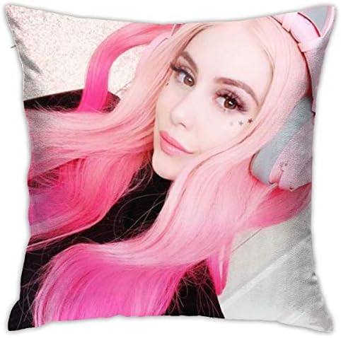 Leah Ashe- Polyester Plush Comfy Animated Square Pillow Case (18x18)